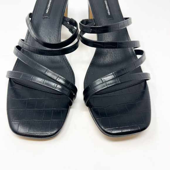 French‎ Connection Parker Strappy Heel Sandals Womens Leather Dress Sandal Sz 11 - Picture 3 of 7